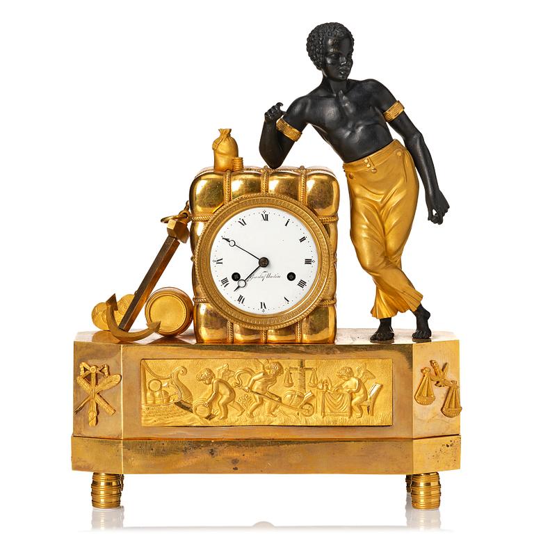 A Swedish Empire mantel clock by G. Undén.