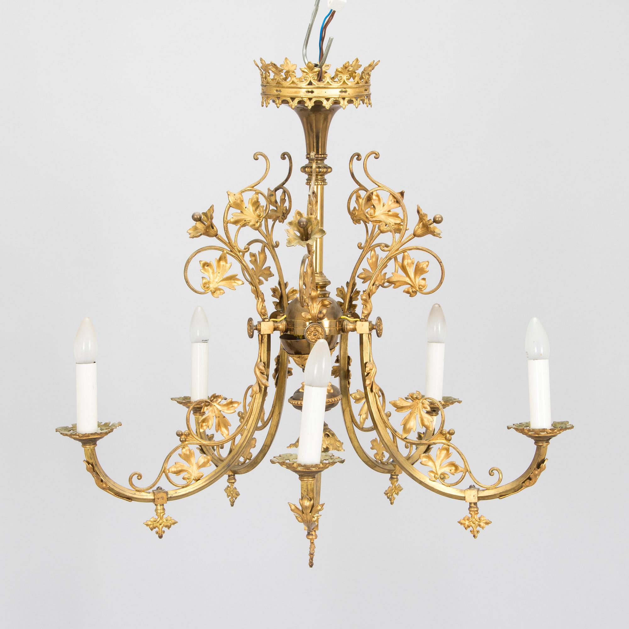 Chandelier / Ceiling lamp, Central Europe early 20th century.