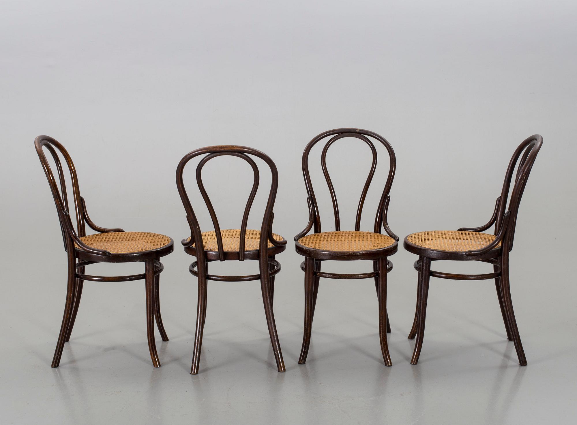 STOLAR, 6 st, Thonet, 1900-talets första hälft.