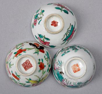 PARTI PORSLIN, 10 delar, Kina, 1900-tal.