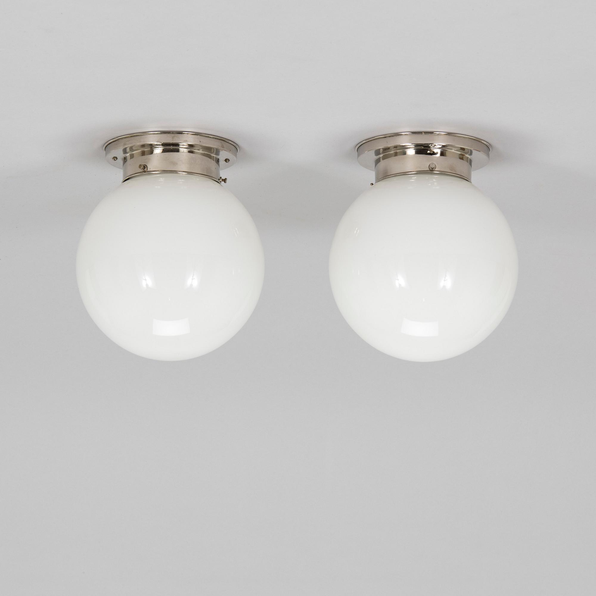 A pair of  1930s '80139' ceiling lights for Idman.