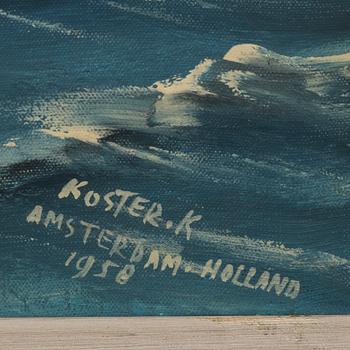 KLAAS KOSTER, signed painting.