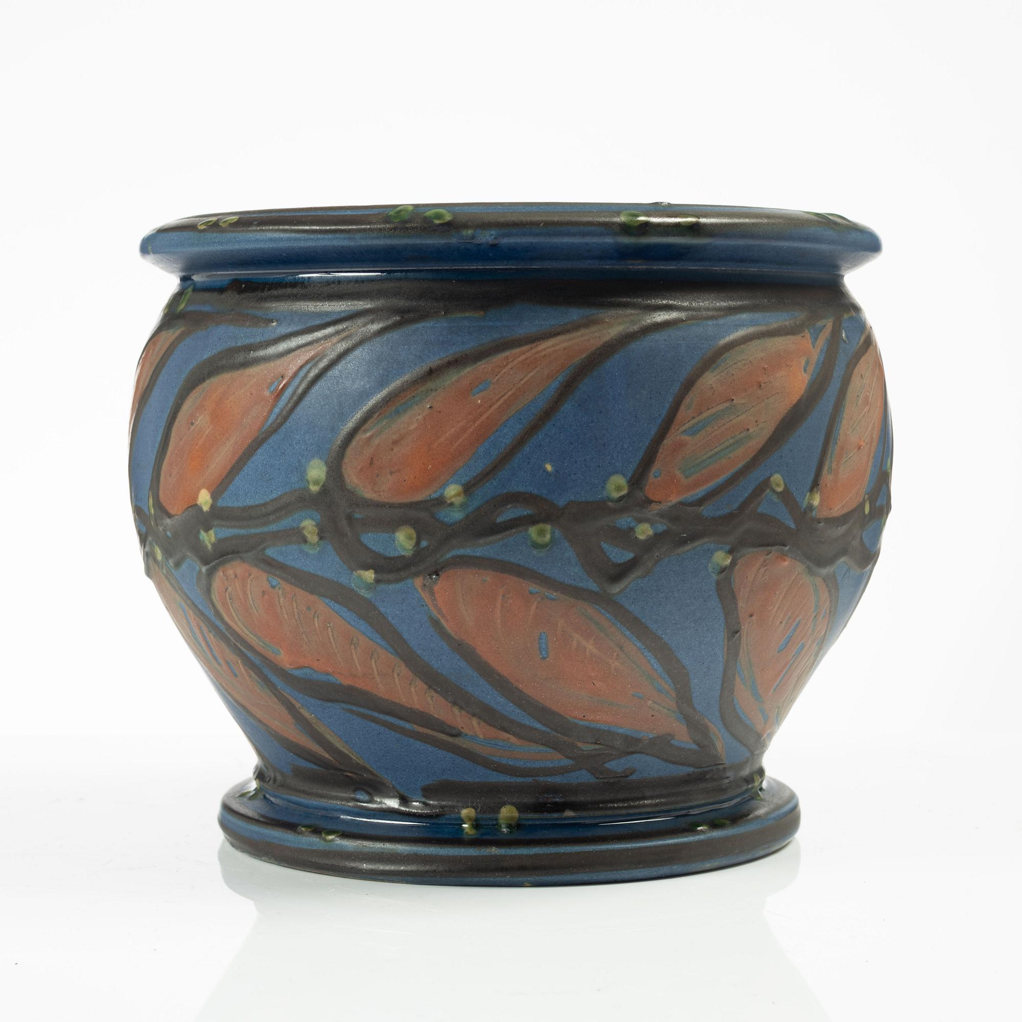 Flower pot, Herman Kähler, Denmark.