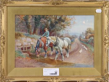 EDWIN BOTTOMLEY tillskriven, akvarell, sign o dat 1921.