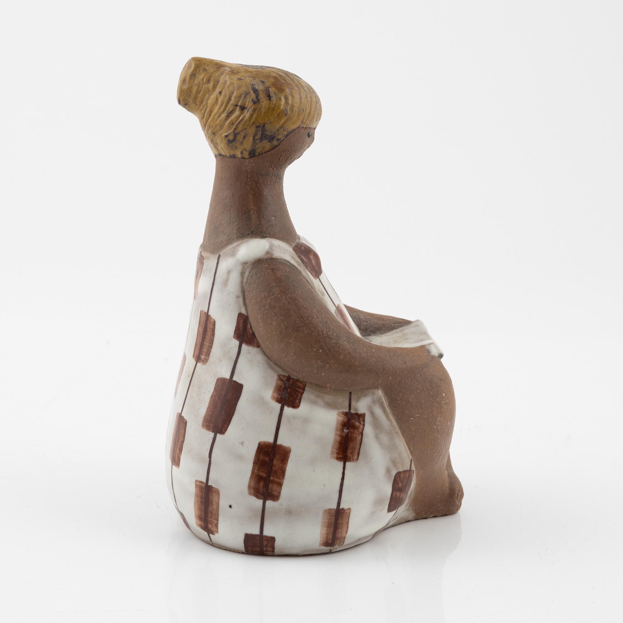 Lisa Larson, figurin, stengods, "Amalia", Gustavsberg.