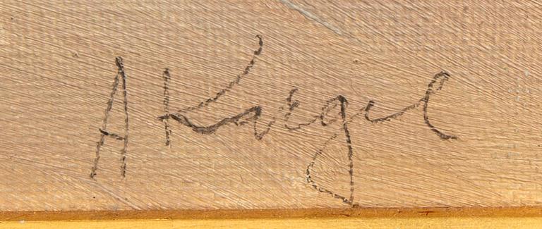 Axel Kargel, oil on canvas, signed 1968.