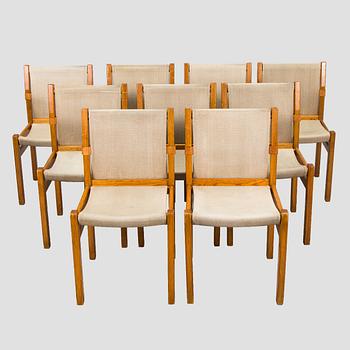 Pirkko Stenros, tuoleja, 8 kpl, Artek, 1950-luku.