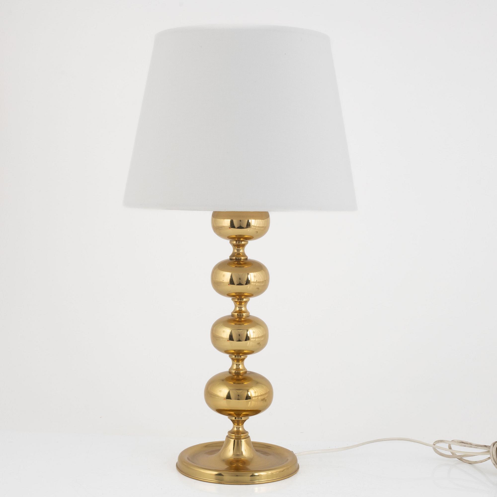 Bordslampor, ett par, NAFA, 1900-talet andra hälft.