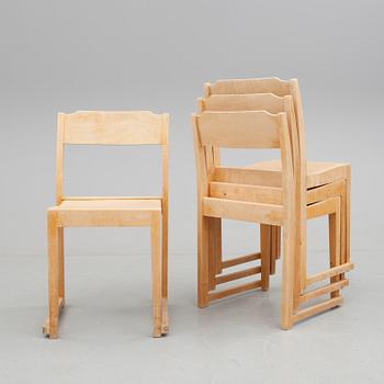 STOLAR, 4 stycken, "Orkesterstolen", Sven Markelius, omkring 1900-talets mitt.