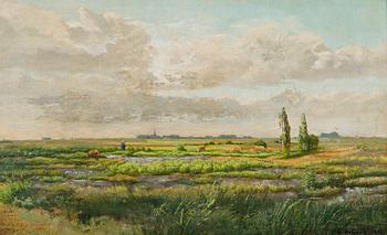 César de Cock, Paimen karjansa kanssa.