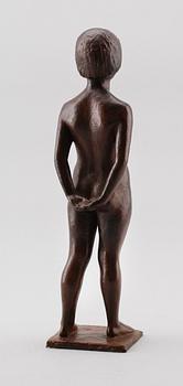 DAVID WRETLING, skulptur, brons, signerad.