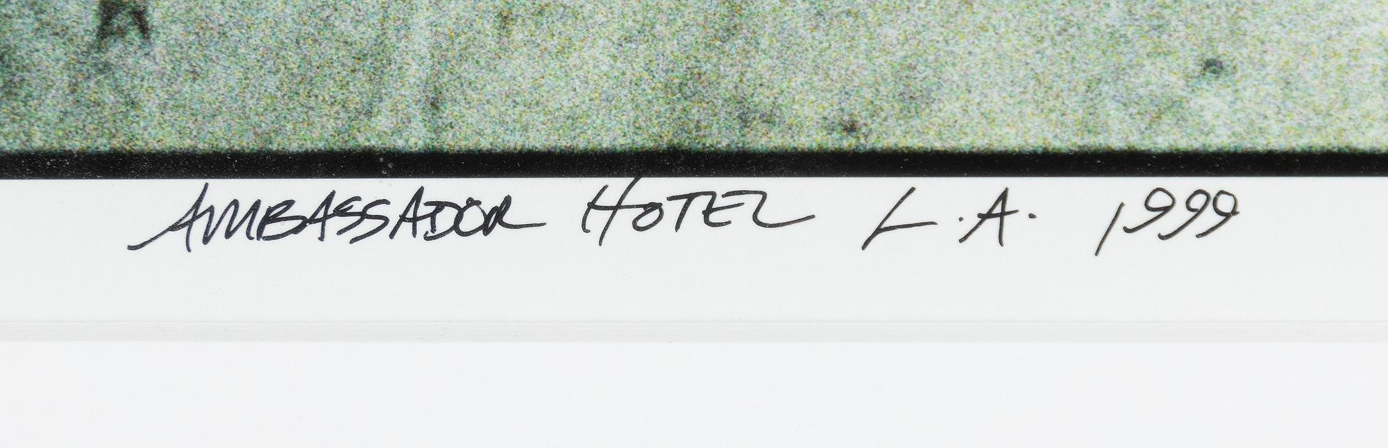 Danny Clinch, "Bob Dylan Ambassador Hotel, L.A.", 1999.
