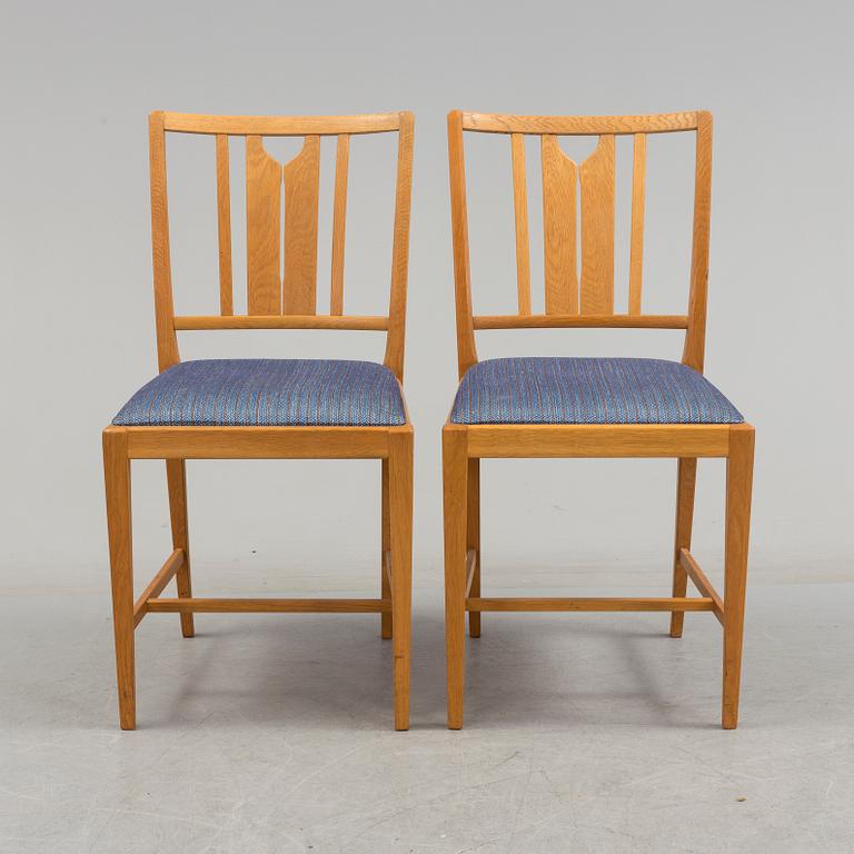 A set of six chairs "Ulfåsa" by Carl Malmsten, second part of the 20th century.