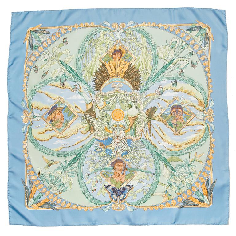 HERMÈS, a silk scarf, "Amazonia".