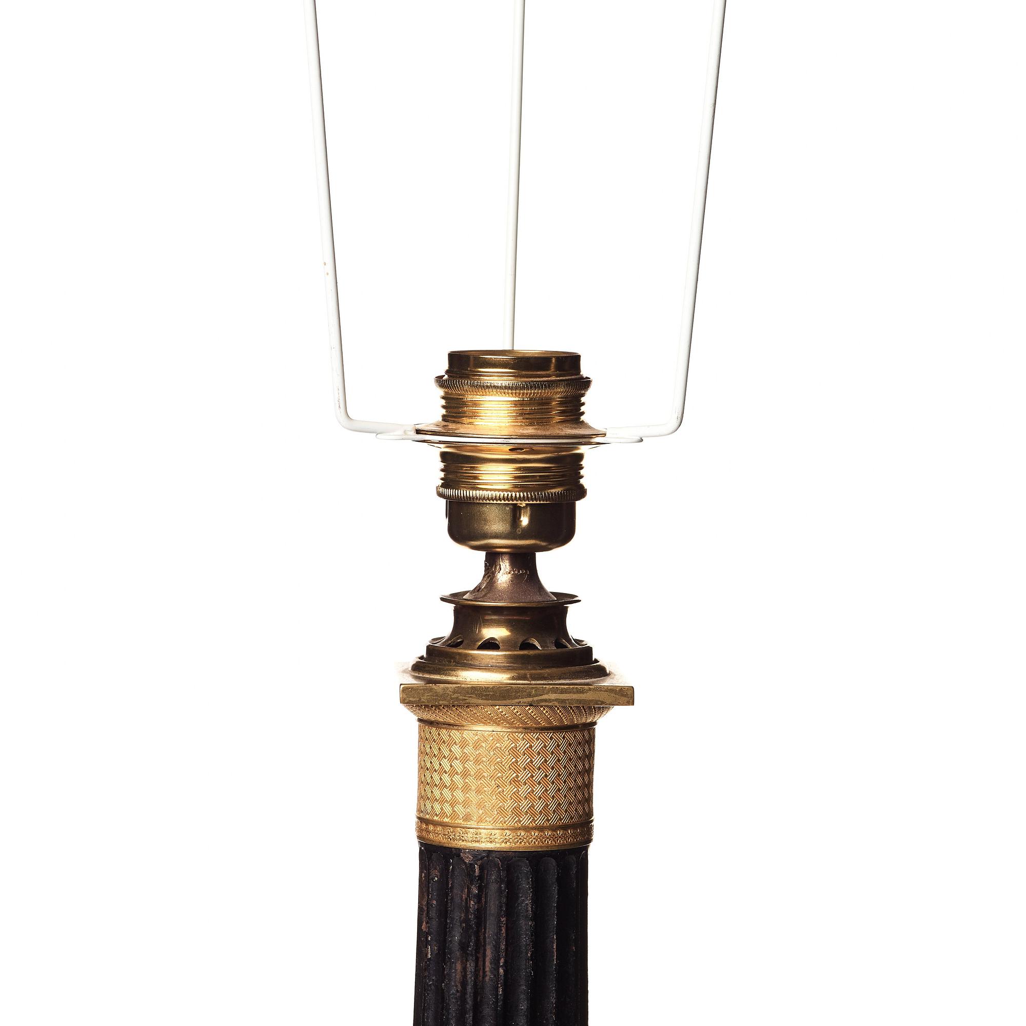 A French late Empire 19th Century table lamp.