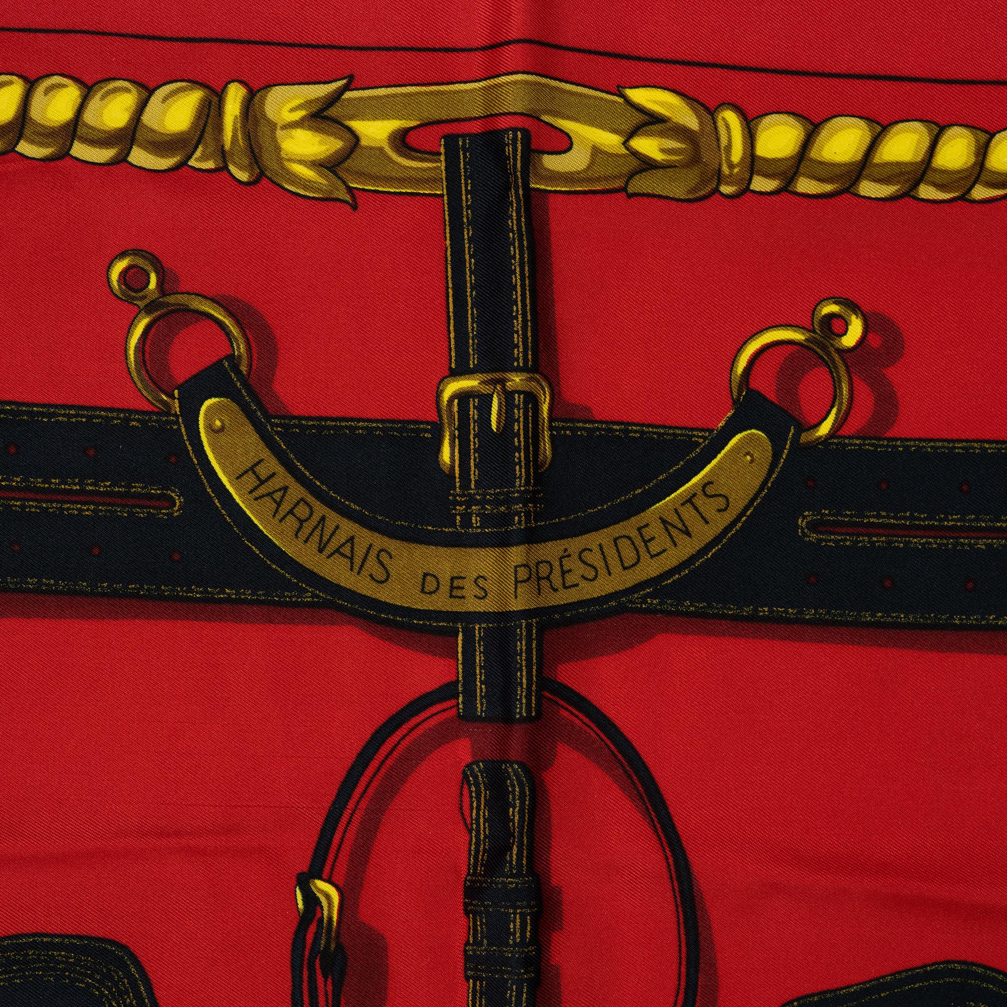 Hermès, scarf, "Harnais des Presidents".