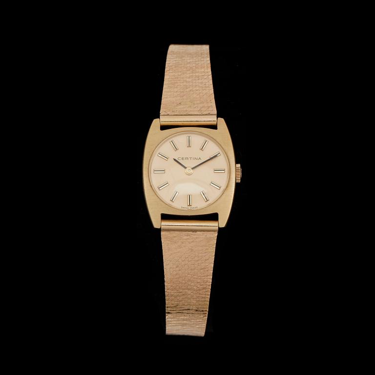 ARMBANDSUR, dam, 18k guld, Certina, 1900-talets andra hälft.