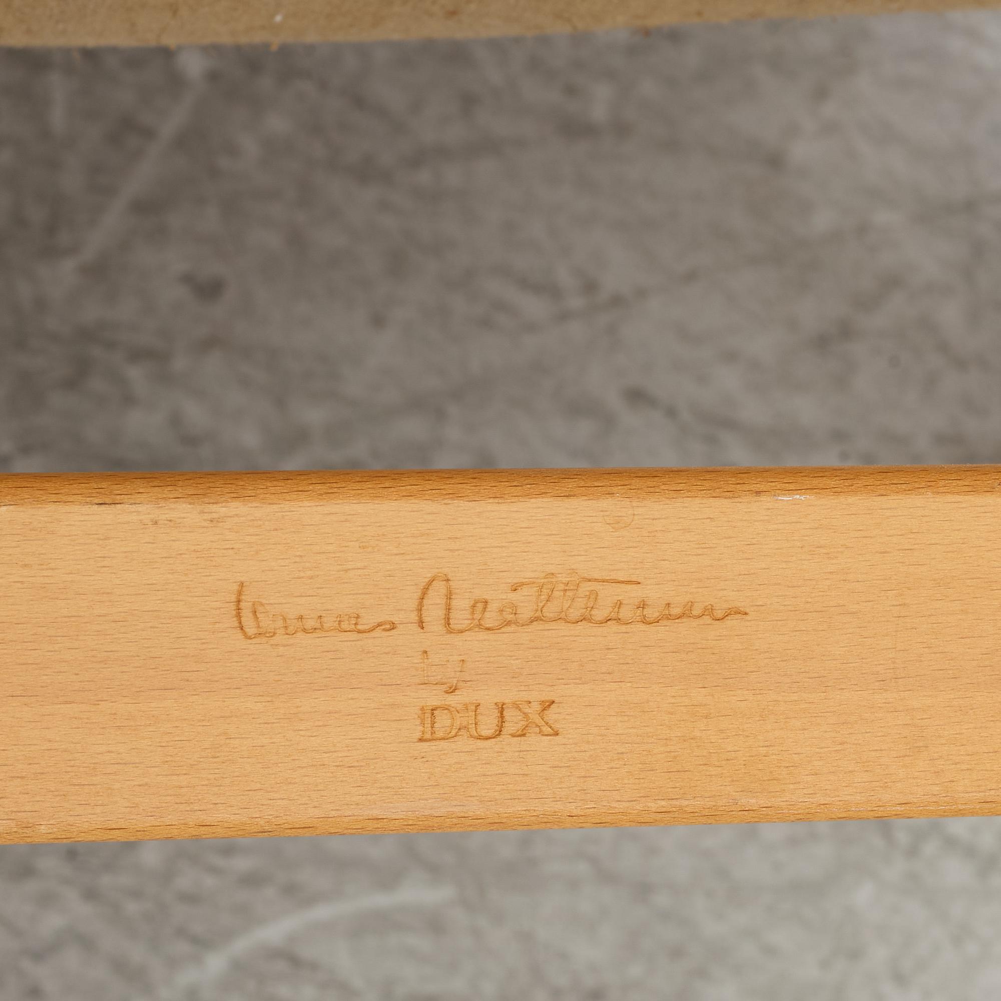 Bruno Mathsson, fåtölj med fotpall, "Pernilla", Dux.