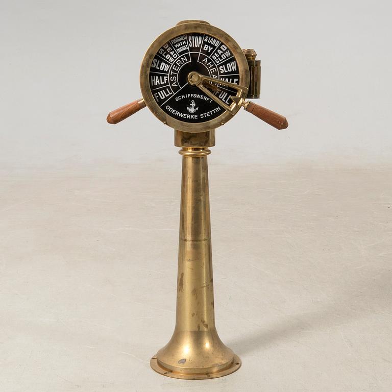 Maskintelegraf 1900-tal Schiffswerft Oderwerke Stettin.