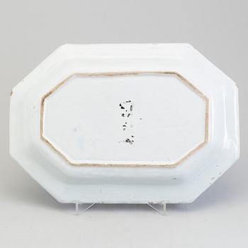 A Northern European faiance dish, 18th century.