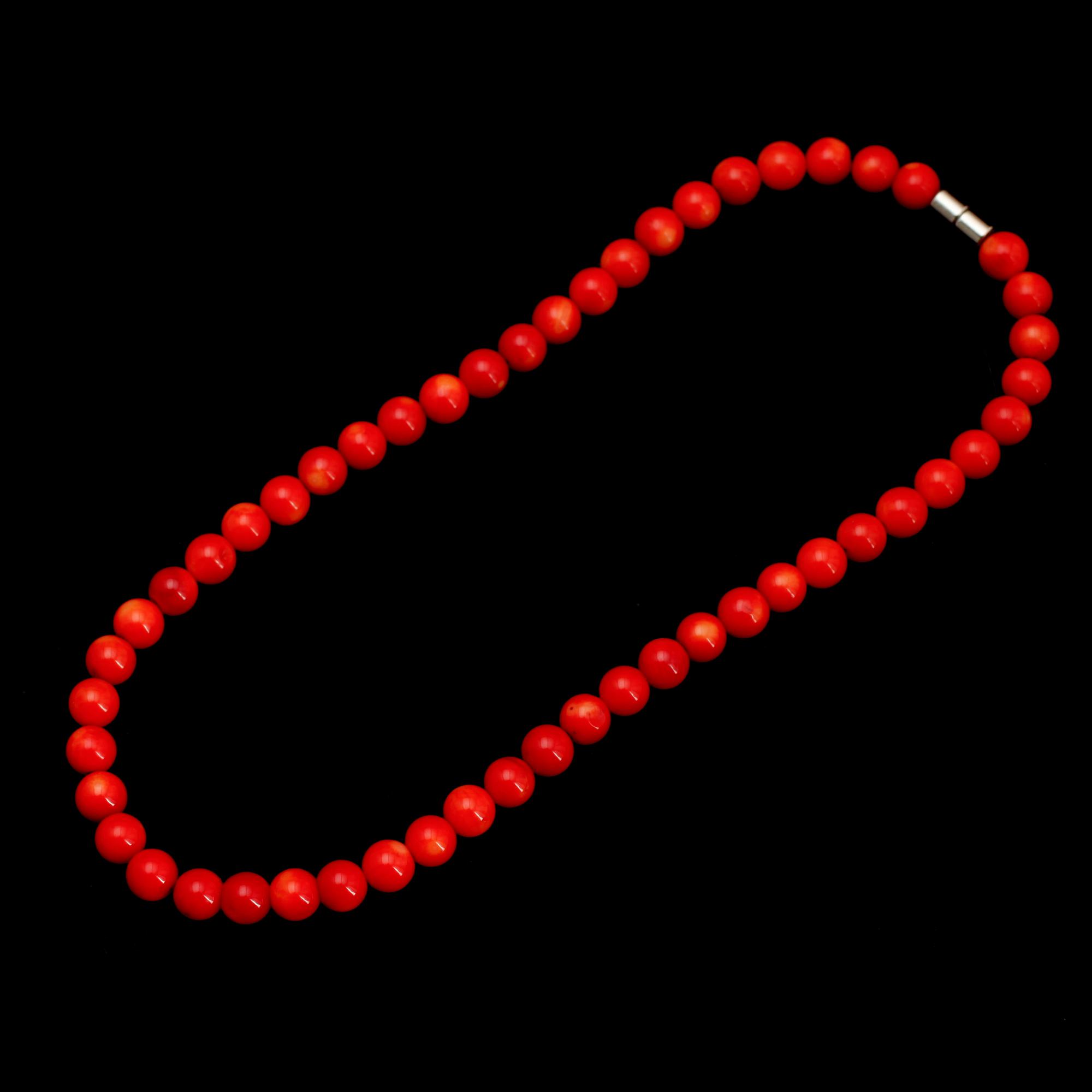 COLLIER, röd korall.