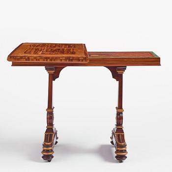 A William IV kingwood and mahogany card table by Thomas & George Seddon (firm active in London 1753/1815-70).