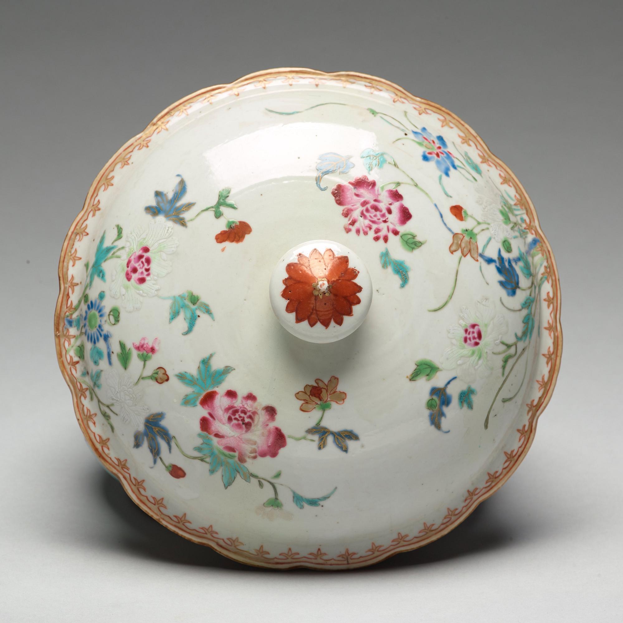 TERRIN med LOCK, kompaniporslin. Qingdynastin, Qianlong (1736-95).