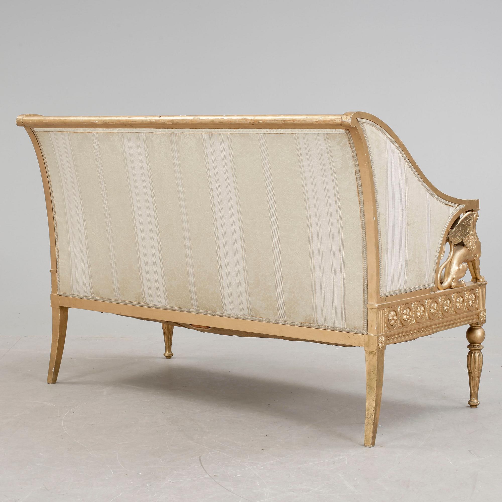 SOFFA, sengustaviansk stil, 1800-talets slut.