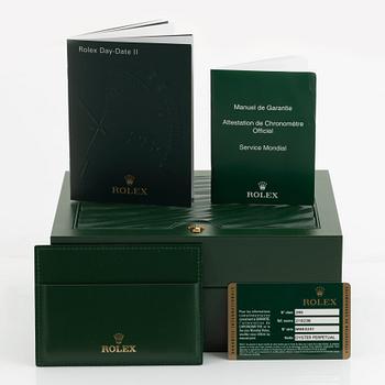 Rolex, Oyster Perpetual, Day-Date II, armbandsur, 41 mm.
