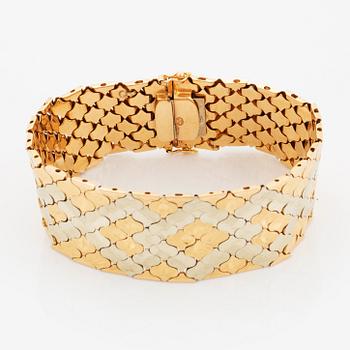 Armband, trefärgat guld, importstämplat.