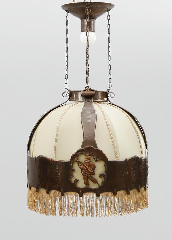TAKLAMPA, jugend, tidigt 1900-tal. Höjd ca 40 cm.