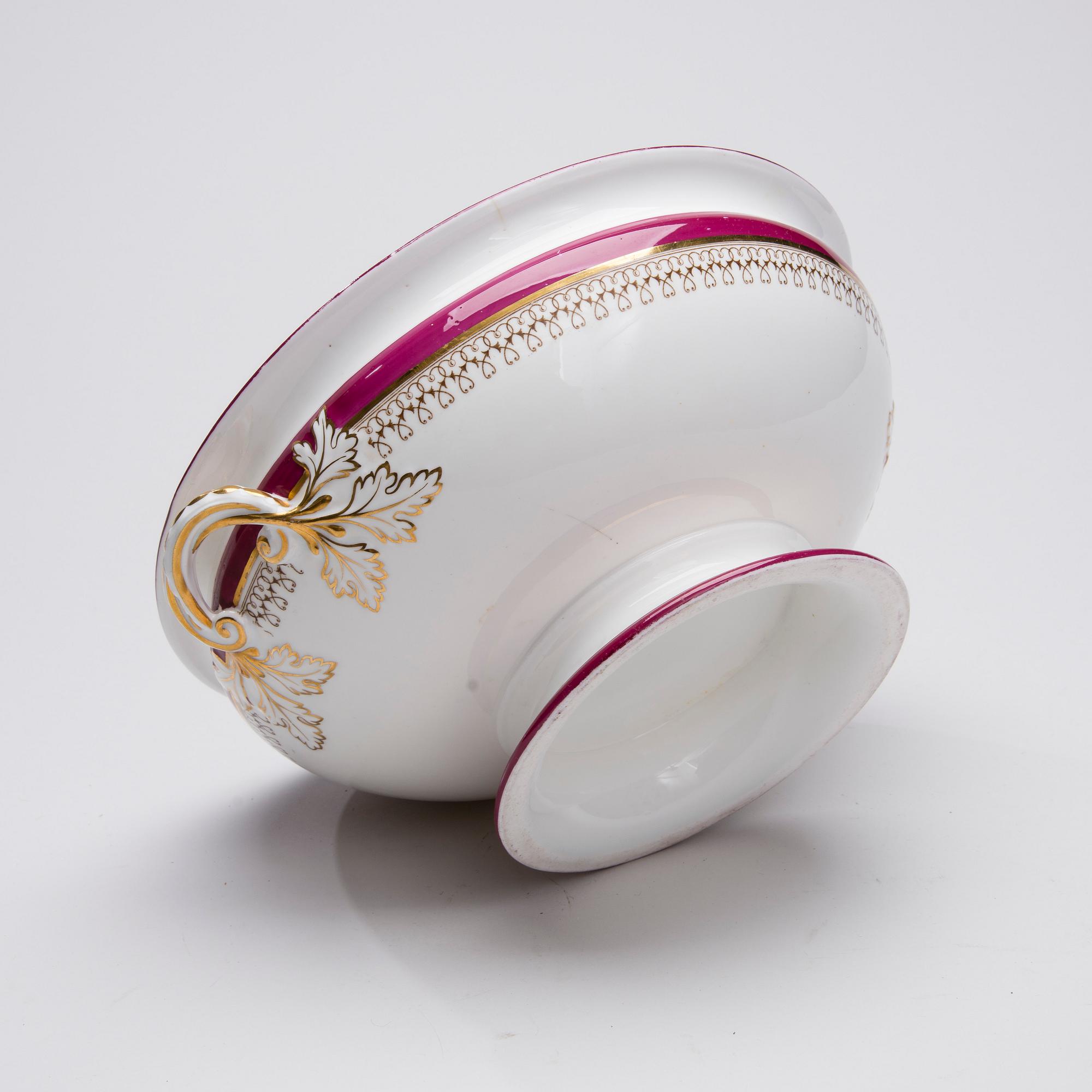 SERVIS, 34 delar, porslin, England, 1870-tal.