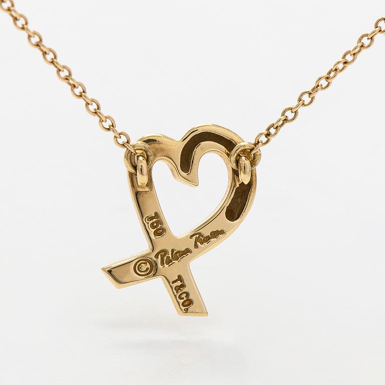 Tiffany & Co, Paloma Picasso, kaulakoru, "Loving Heart", 18K kultaa.