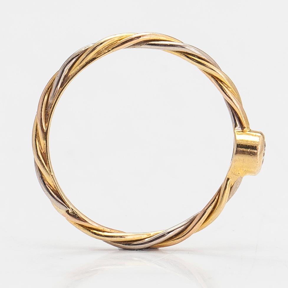 Cartier, ring, 18K guld och diamant ca 0.06 ct.