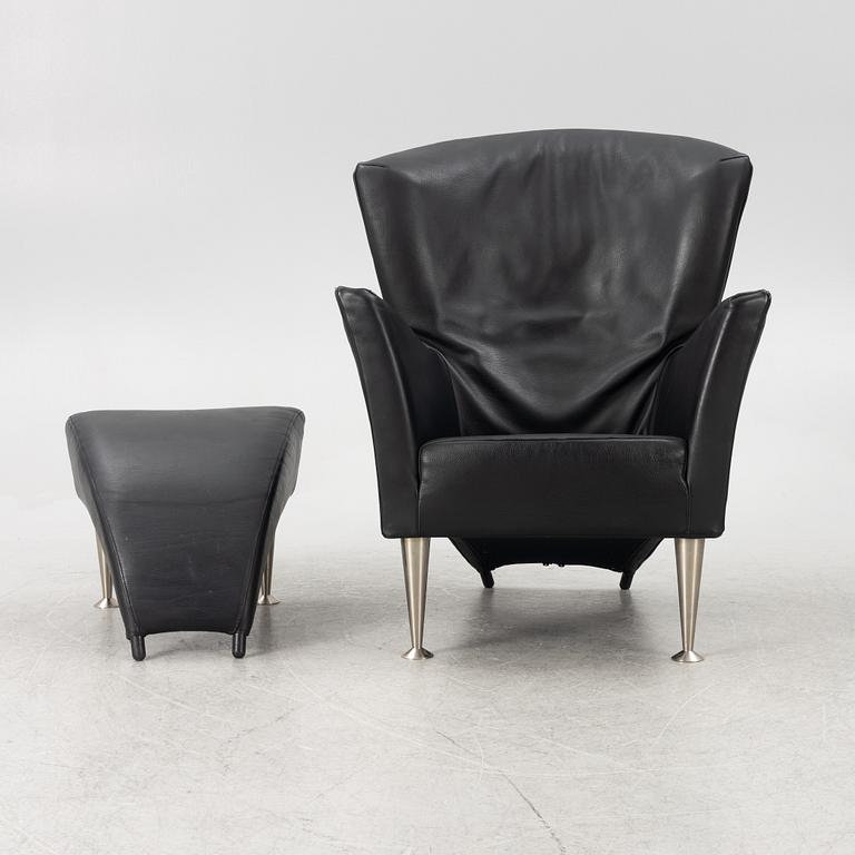 Gijs Papavoine, armchair with footstool, 'Castor', Montis, Italy.