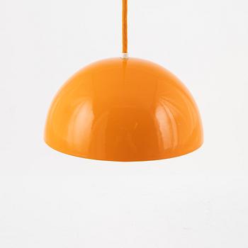 Verner Panton, a 'Flower pot' ceiling lamp, Louis Poulsen, Denmark, 1970's.