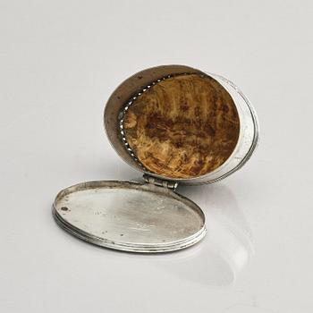 Dosa, silver och sköldpaddsskal, Mellaneuropa 1600-tal.