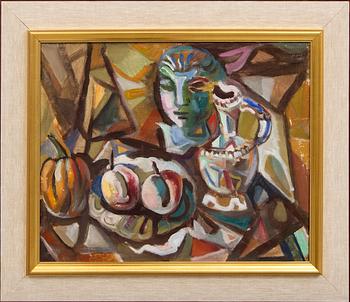 Jules Schyl, olja på duk, signerad.