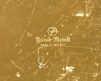 LJUSSTAKAR, ett par, mässing, Gunnar Ander, Ystad Metall.