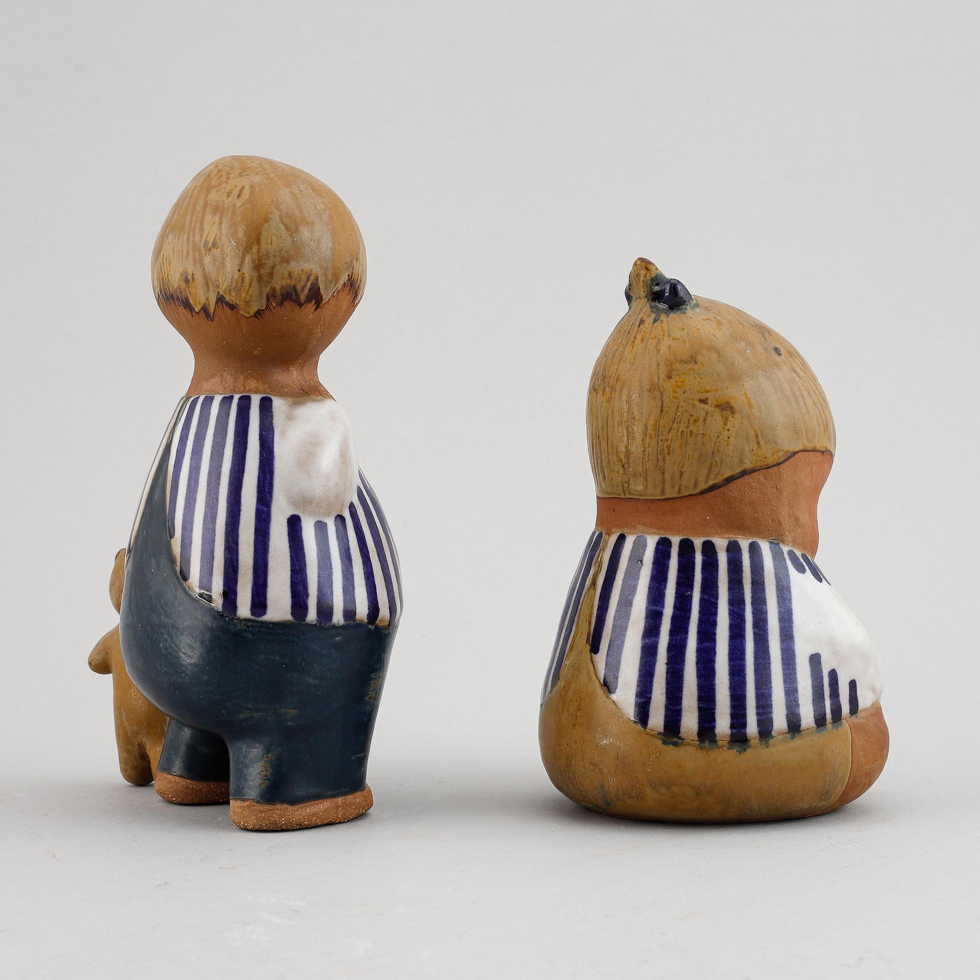 Two Lisa Larson figurines for Gustavsberg.