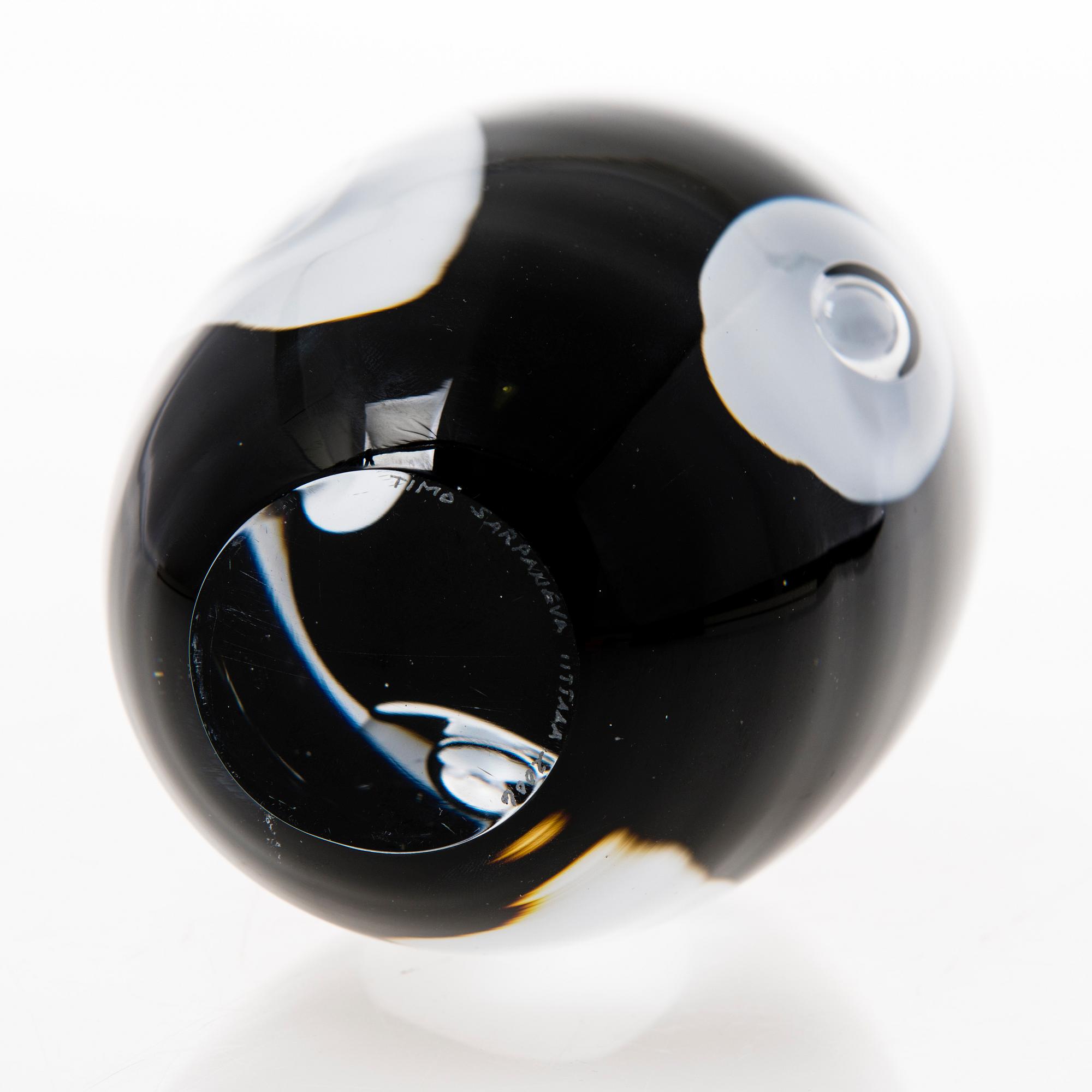 TIMO SARPANEVA, GLASSKULPTUR, "Claritas", signerad Timo Sarpaneva Iittala 2006.