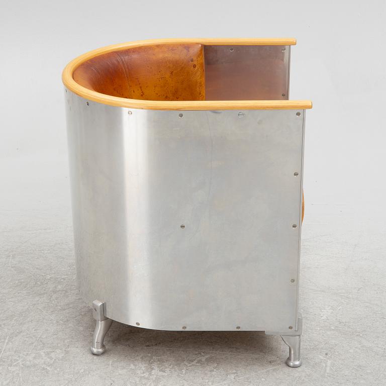 Mats Theselius, an "Aliminium" armchair, Källemo, Sweden.