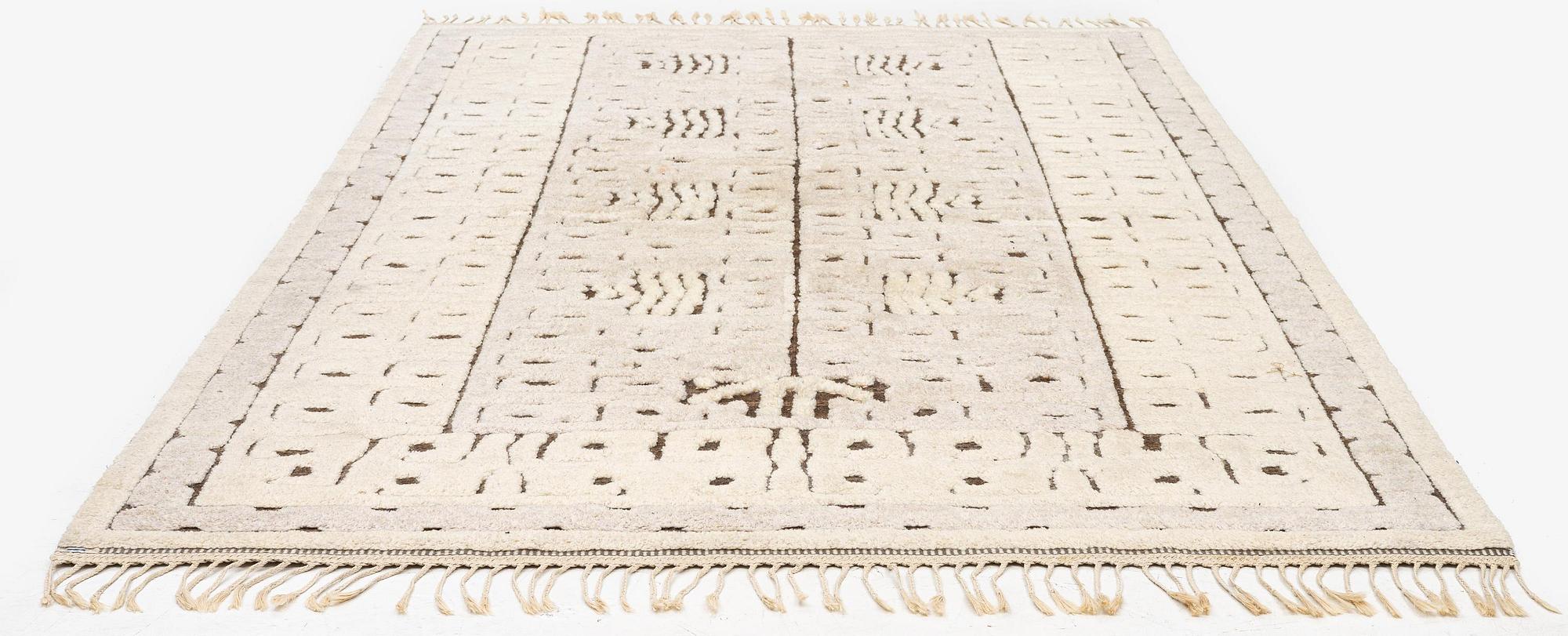 Märta Måås-Fjetterström, a carpet, 'Skvattram', knotted pile in relief, c. 270 x 164 cm, signed AB MMF.