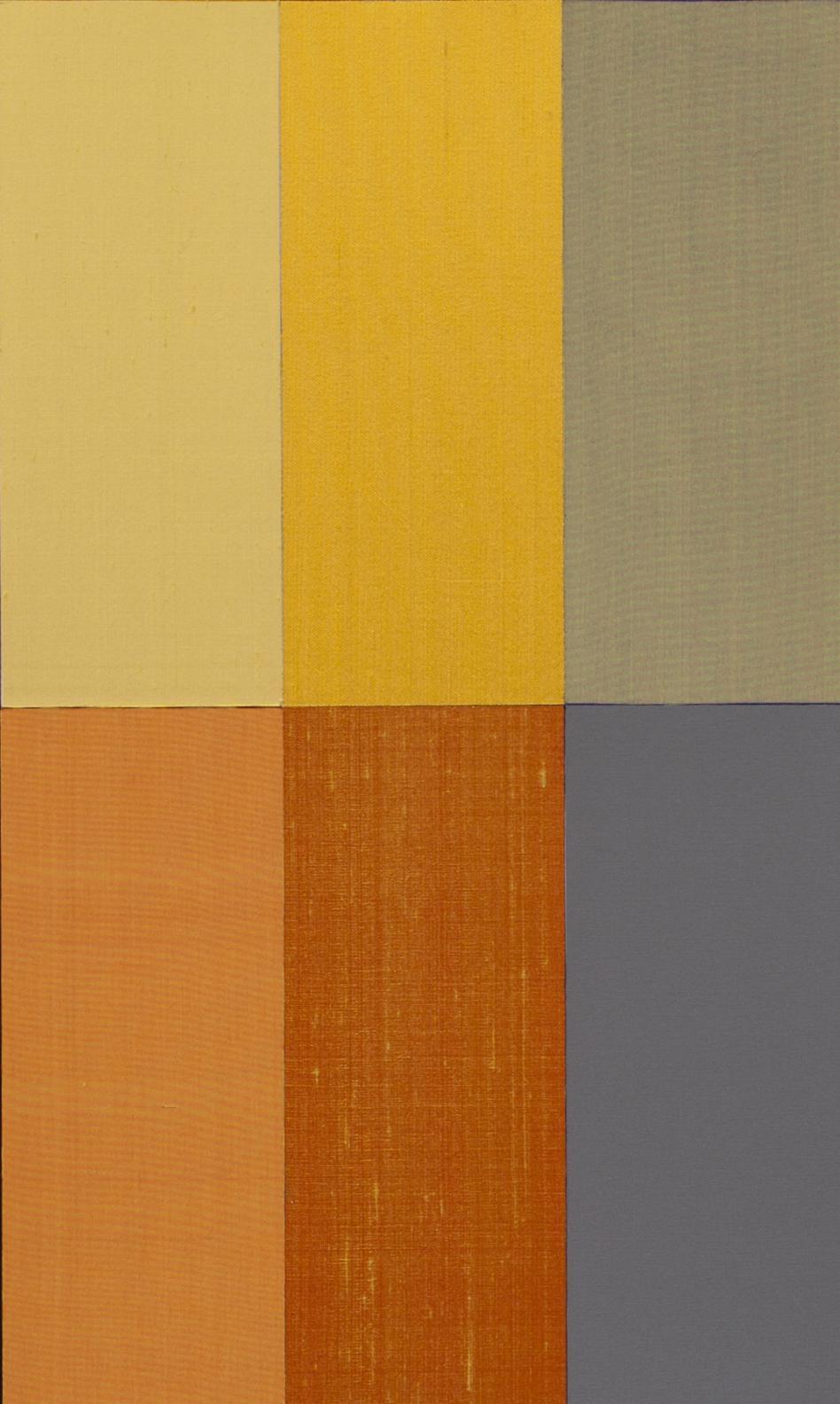 KRISTIINA WIHERHEIMO
Color Herbarium nro 4, 2010-12. 
Silke på HDF-skiva, 30x50 cm.