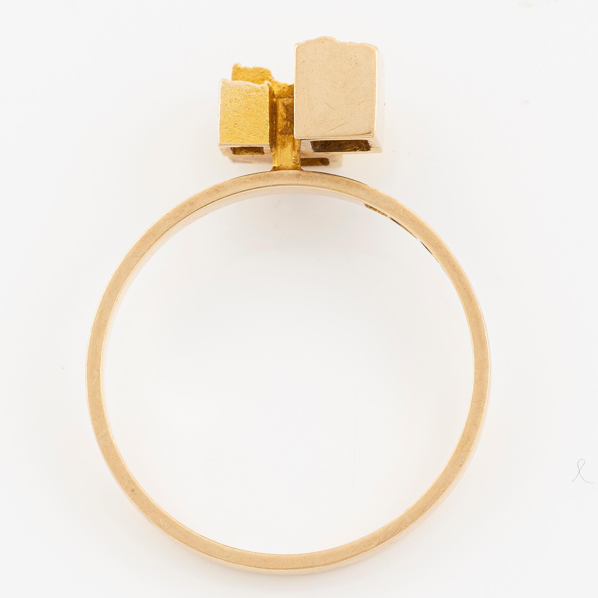 Lapponia, a ring, 14K gold, Finland 1969.
