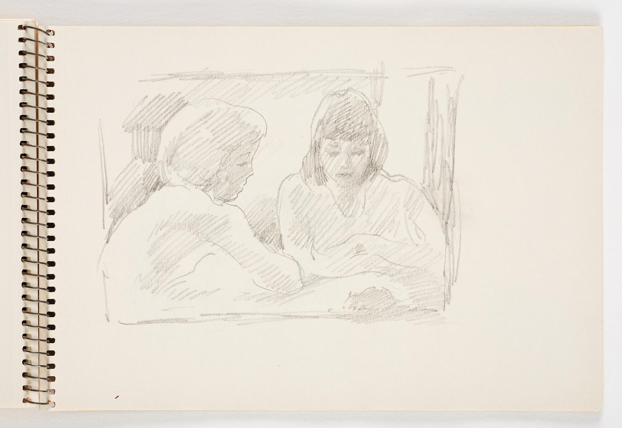 Lotte Laserstein, 3 skissböcker med blyertsteckningar.