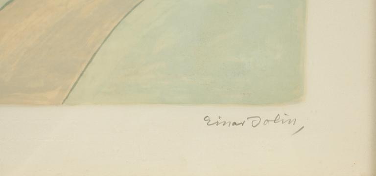EINAR JOLIN, färglitografi, signerad och numrerad 109/250.