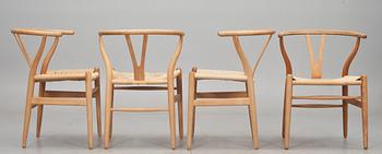 STOLAR, 4 st, "Y-stolen", Hans J. Wegner, Carl Hansen & Son.