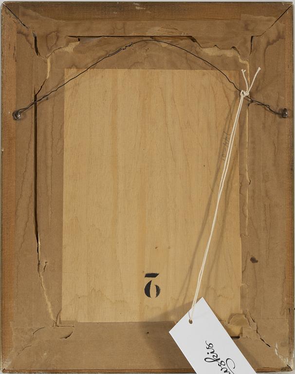 Tora Vega Holmström, oil on panel, signed TVH.