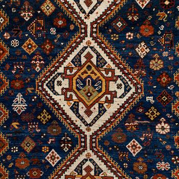 Matta, antik Qashqai, Södra Persien,, ca 201 x 130 cm.